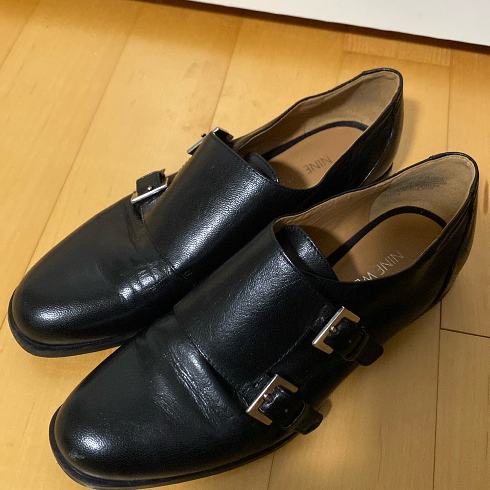 Nine West Loafers with Silver Buckle